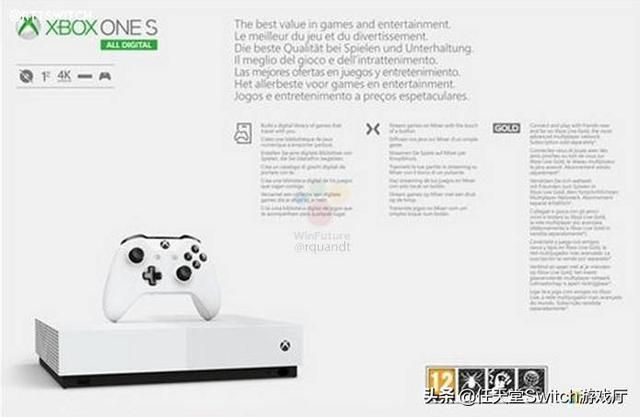 售價1675元內置三款名作!XBOX ONE S數字版爆光- 頭條新聞